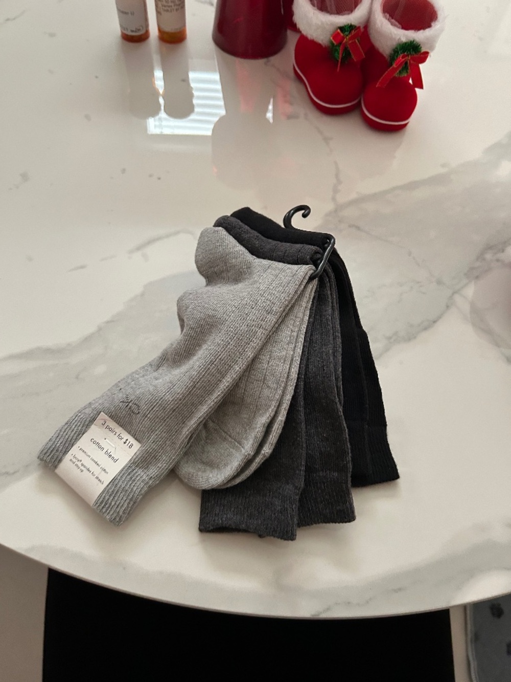 3 Pair Calf Length Socks